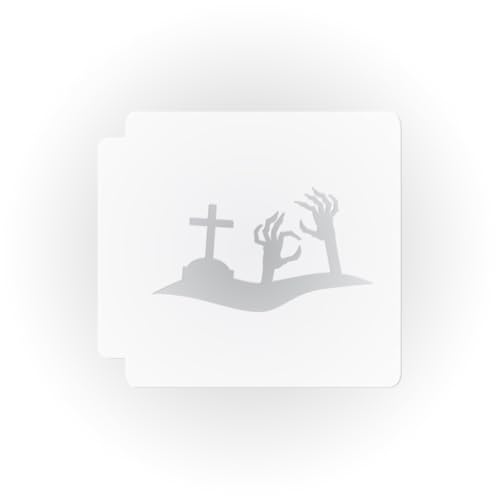 Halloween - Zombie Grave 783-E179 Stencil Silhouette (2 inch)