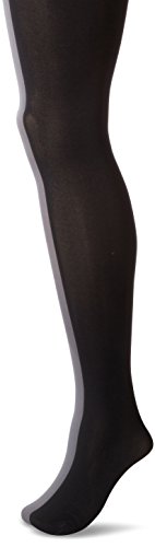 Calvin Klein Women's Perfect Essentials Opaque Control Top Tights 2 Pair Pack, smoke black, C