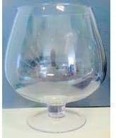 Generisch Coñac gigante XXXL de cristal giratorio para coñac, cristal, sin bowle, capacidad de 4,5 litros, altura 23 cm, apertura superior 14,5 cm