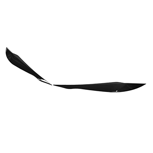 Car Headlight Eyebrow 1 Pair Headlight Eyebrow ABS Vehicle Eyelid Replacement for 3 Series F30 F31 2012‑2018 (Glossy Black)