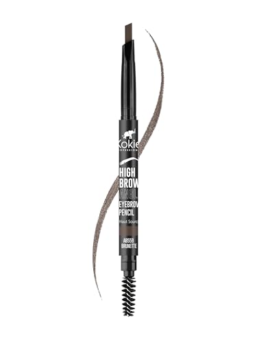 Kokie Cosmetics High Brow Angled Eyebrow Pencil, Brunette, 0.012 Ounce