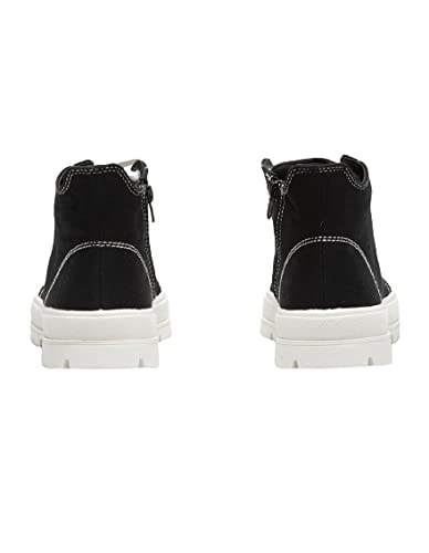 SODA Soda Womens Lug Hi Top Lace up Canvas Sneaker Shoes Crayon Black-White 84