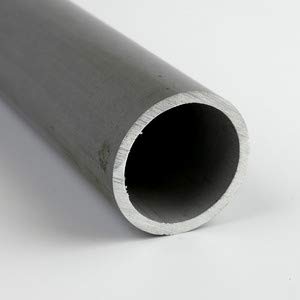 6061 Aluminum Round Tubing, Extruded, ASTM B210, 6" Outside Diameter, 5.75" Inside Diameter, 12" Length, OnlineMetals