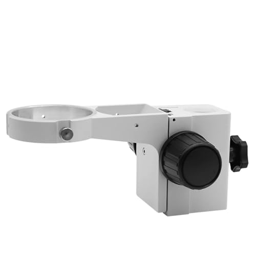 顕微鏡キット ステレオズーム顕微鏡ビッグテーブルスタンド76ミリメートル直径調節可能なスタンドギアアクセサリー 顕微鏡レンズアダプター(76mm white holder)