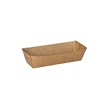 600 Snacktrays, Pappe Pure 3 cm x 3,3 cm x 10,5 cm braun