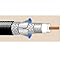 1189A 3000FT RG6/U Coaxial Cable 18 AWG Solid Copper-Clad Steel Quad Shielded CM for MATV Quad - Black Belden