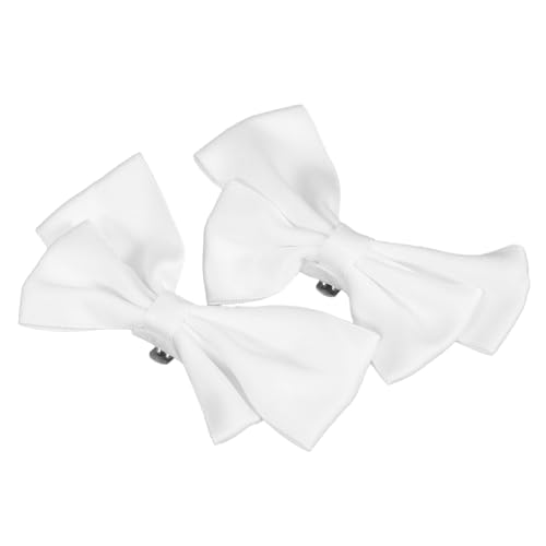 Boucles à Nœud en Tissu Blanc pour Chaussures le Cadeau Idéal pour Futures Mariées