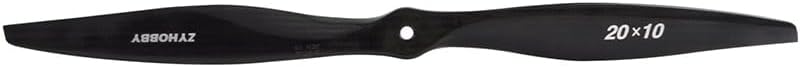 1PCS Carbon Fiber Electric Propeller for RC CW18x8/19x10/20x10/22x10 (20 * 10), Black