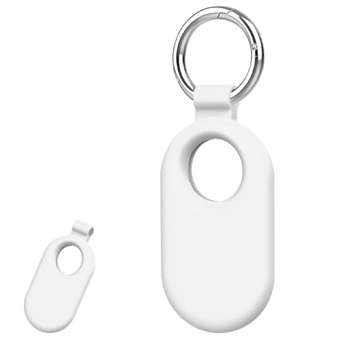 KYK SHOW For Galaxy Smart Tag2 �P�[�X �����܂܏[�d�\ �ϏՌ��� �h���h�o �y�ʏ��^ �ی�P�[�X �����h�~ �j�����p Galaxy Smart Tag2 �Ή� �ی�P�[�X (�z���C�g)