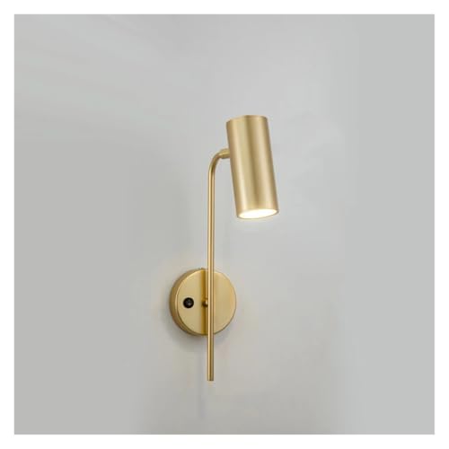 Aplique de pared dorado B421-Gold con estructura de hierro y casquillo E27 LED
