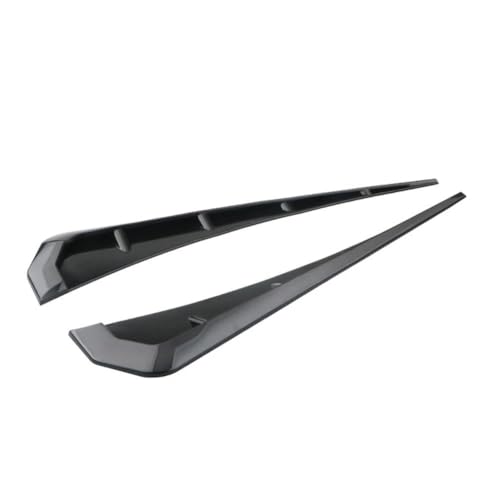 Alerón de ventilación lateral para guardabarros de coche en ABS negro universal, 2 piezas