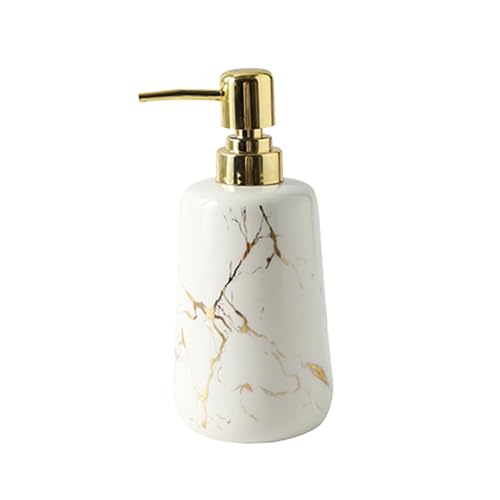 Homoyoyo Weiße Emulsions und Shampoo Flasche zum Befüllen Nachfüllbarer Pressspender für Duschgel Langlebige Leere Plastikflasche mit Langem Pump Saugrohr Vielseitig für Toilettenartikel
