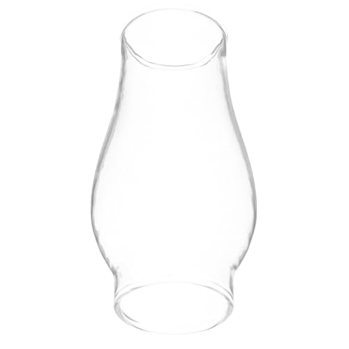 MOLUCKFU Lampe tempête vintage de rechange pour cheminée, cylindre en verre, lampe à huile, abat-jour coupe-vent, couvercle pour éclairage d'urgence intérieur et...