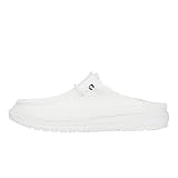 HEYDUDE Women's Wendy Slip Mono White Size 5 | Women's Shoes | Women Slip-on Loafers | Comfortable & Light-Weight