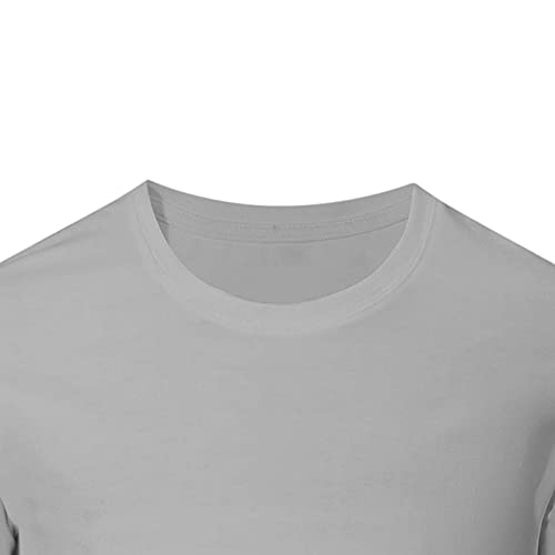 Men's Shirts Fashion Loose Fit Crewneck Solid T-Shirt Athletic Lightweight Breathable Short Sleeve Gym Workout Tops4