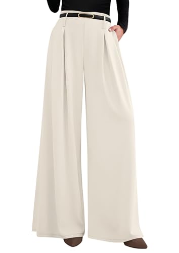 PRETTYGARDEN Womens Wide Leg Trousers 2026 Elastic...