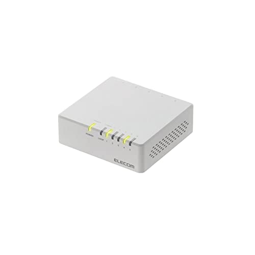 エレコム スイッチングハブ 5ポート 10/100Mbps AC電源  EHC-F05PA-B w17b8b5 Amazon | エレコム スイッチングハブ 5ポート 10/100Mbps AC電源