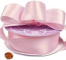 2 1/2" X 25 Yards Pale Pink Double Face Satin Ribbon