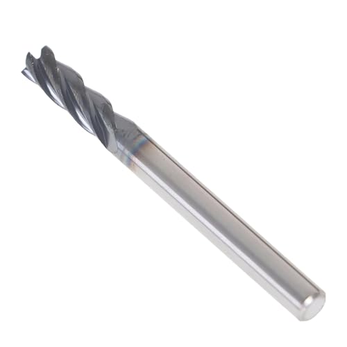 Image of 5Pcs End Mill 4 Flute Helix Carbide End Mill 3 /16 Inch Carbide Square End Mill Fit for CNC, Engraving Machine Carbon Steel, Mould Steel, etc