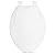 Elongated Comfort Fit Toilet Seat with Slow Close, Quick Release Hinges, and Non-Slip Bumpers,White