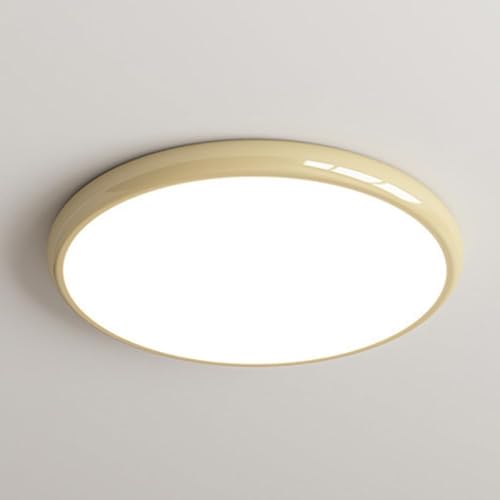 Plafonnier à LED plat et lustres modernes en métal mince pour éclairage plafond résidentiel