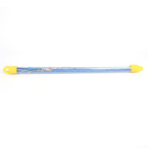 Juego de 10 varillas de cable de fibra de vidrio, 33 cm cada una, cinta de pescado de 4 mm de diámetro para tracción de conductos, azul, flexible y conectable, para electricistas y bricolaje