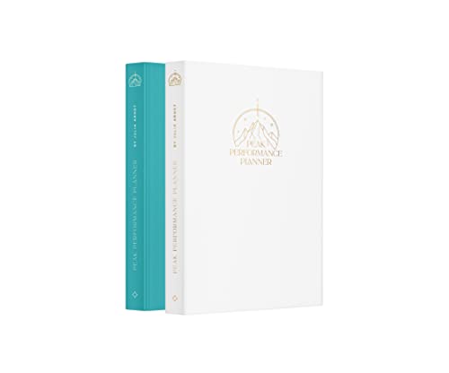 Peak Performance Planner. Undated Life Planner. Daily, Mindfulness, Reflections. A5 size. Start Anytime. (White)