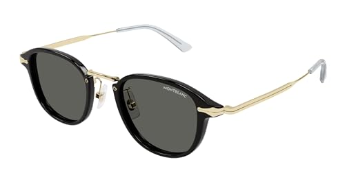 Lunettes de soleil Montblanc Mb0336s homme noires en injection plastique