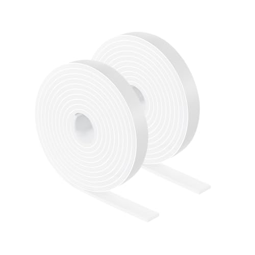 Furnigear Felt Strips with Adhesive Backing Heavy Duty Cuttable Felt Tape Roll Furniture Pads for Chair Legs - Protecting Hardwood Floors, Chair Wall Protector (White, 120 x 0.5 x 0.14 Inch) by Furnigear - Used condition - US$11.18