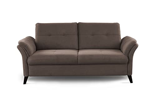 CAVADORE 3er Sofa Grönland / Skandinavische 3-Sitzer-Couch mit Federkern +...
