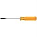 Klein Tools BD144 1/4-Inch Flat Head Screwdriver with Keystone Tip, 4-Inch Shank and Comfordome Handle