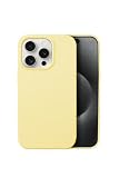 シズカウィル iPhone 15 Pro 用 ケース カバー シリコン 耐衝撃 スマホケース コットンキャンディ 1個入り クリーム