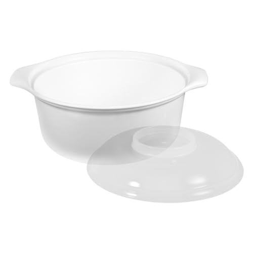 PEPLAYTAL 電子レンジ対応大容量蒸し器 食品グレードプラスチック製 多機能ご飯蒸し調理器 野菜やスープ用家用加熱容器