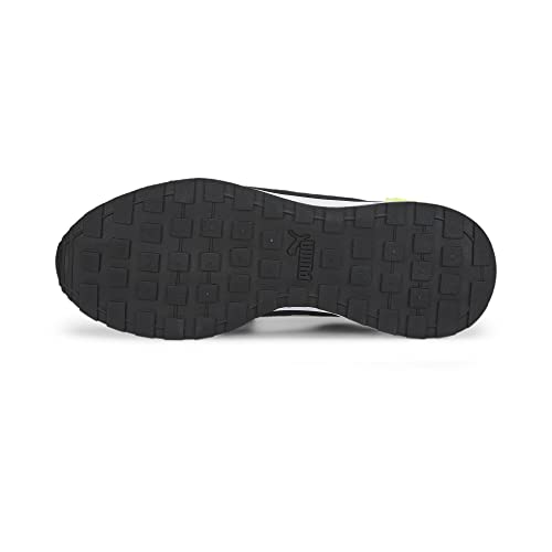 Image of Puma Unisex-Adult Graviton Black-White-Lime Squeeze-Lake Blue Sneaker - 9 UK (38073823)