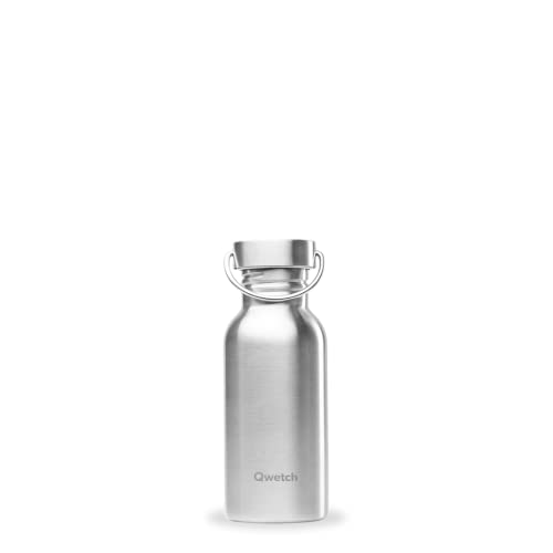 QWETCH - Gourde Simple Paroi INOX 500ml - Gourde Nomade Ultra Légère - Etanche, sans BPA & Réutilisable - Gourde Non Isotherme pour Sport, Voyage, Bureau, Randonnée Cover