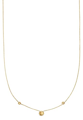 Preisvergleich Produktbild CHRIST Damen-Kette 375er Gelbgold Citrin One Size 87699561