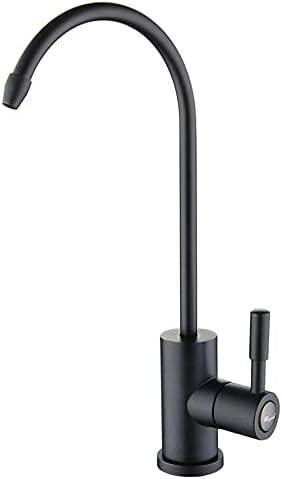 Grifo con Filtro de Agua Potable, Color Negro, con rotación de 360 Grados, por ósmosis inversa, para Fregadero de Cocina, filtración de Agua Potable
