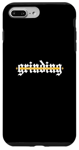 University Varsity-�S�[���h�J���[ Hustle 'Til We Rich Yellow �X�}�z�P�[�X iPhone 7 Plus/8 Plus �p