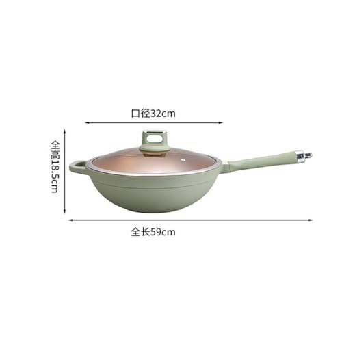Olla multiusos de cocina sin recubrimiento con vaporizador Wok miniatura 4