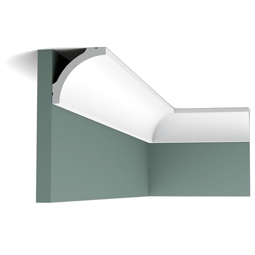 Moldura Cornisa Perfil de estuco Orac Decor CB522 BASIXX Elemento decorativo de pared y techo 2 m