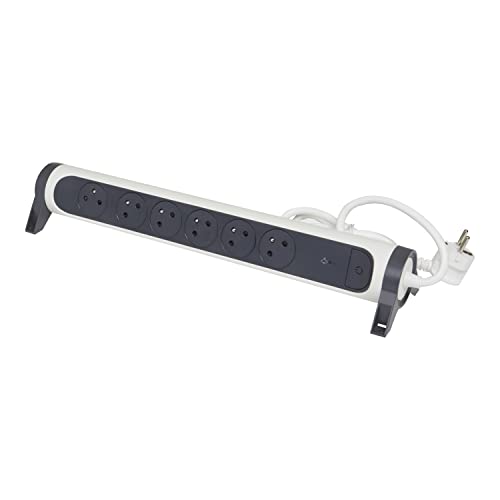 Multiprise 6 prises Legrand rotative pour brancher de gros adaptateurs