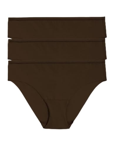 Image of Marks & Spencer Body Flexifit Womens Polyamide Blend Solid Low Rise Brazilian Knicker (Pack of 3)