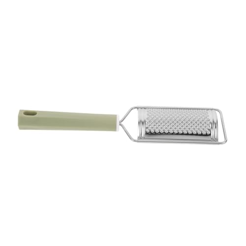 Rallador manual de acero inoxidable con mango PP verde miniatura 1