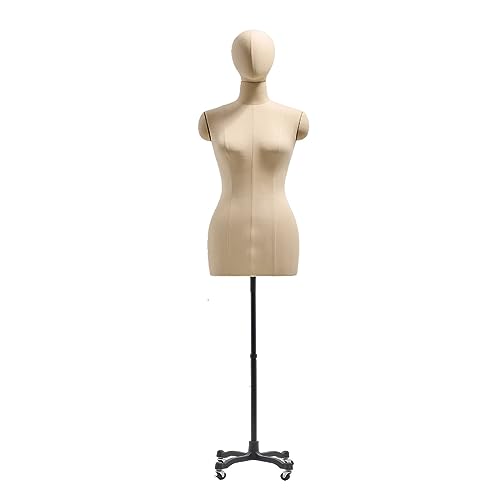 Mannequin buste de couture ajustable 80 cm avec son trépied stable pour la création