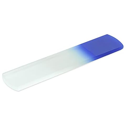 Foot Scrubber - Handmade Glass Foot File - Pedicure Rasp - Genuine Czech Tempered Glass - Corn & Dead Skin Remover - Calluses - Coarse - Hard Skin Remover - Pedicure Tools - Foot spa Cover