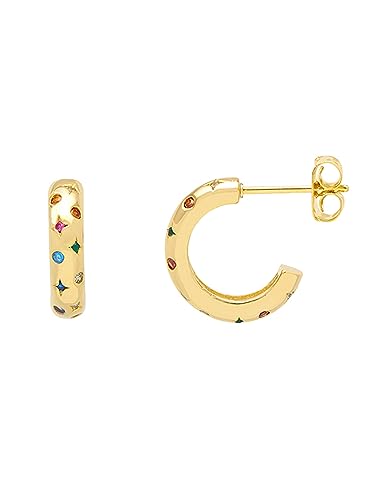 Cerceau céleste Chubby boucles d'oreilles pour illuminer vos tenues de bureau et soirées