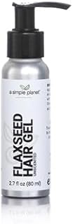 Flaxseed Medium Hold Hair Gel, (2.7 Floz, Unscented)