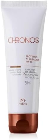 Natura Chronos Protetor Multiclareador FPS 70 Médio Escuro 50ml