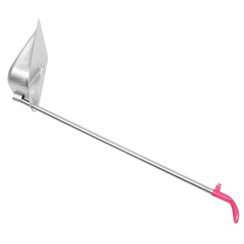 Mikinona 不??長柄ホームちりり 腰曲げ不要 大容量ごみ集め用掃除道具 快適グリップ付き 家用清掃向け ランダムカラー ランダムカラー