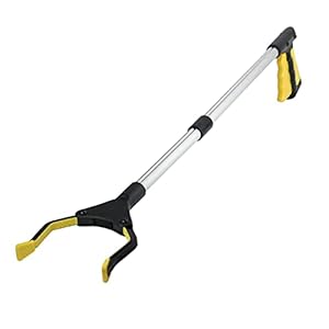 Awsuc Pinza telescopica, Pinza telescopica Pieghevole 82cm, Reacher Grabber Tool Pinza Prensile,Raccoglitore di immondizia, Pinza Morsetto in Gomma Healthcare Reaching Aid Pieghevole